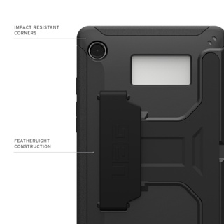 UAG Scout Galaxy Tab A9 8.7” with Kickstand & Hand Strap Case Tab A9 8.7” in Black