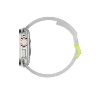 UAG Scout Silicone Strap for Apple Watch Apple Watch case in Smoke/Active Neon