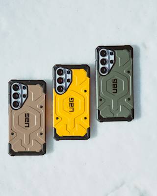 UAG Pathfinder Galaxy S26 Ultra Case Galaxy S26 Ultra in Heritage Yellow lifestyle view