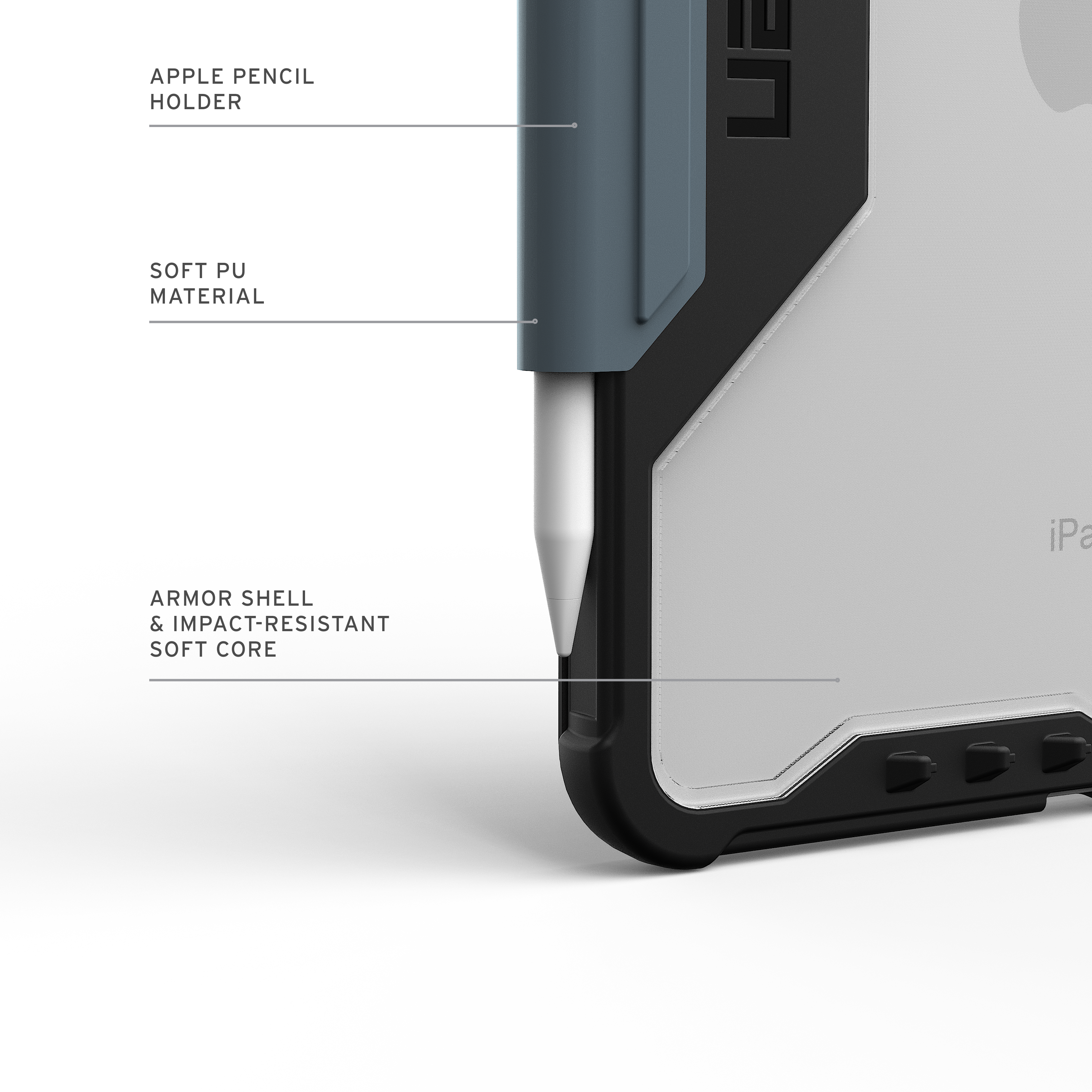 UAG iPad 11インチ (A16) (第11世代、2025年) フォリオケース キック