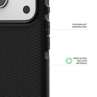 UAG Metropolis LT Tact Armr iPhone 18/17 Pro Case iPhone 18 Pro in Black / Metropolis LT Tact Armr detail view