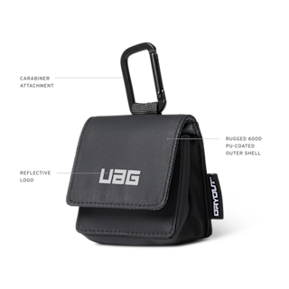 UAG Wireless Earbud Rescue Pouch with DRYOUT® Active Moisture-Removal Technology™ AirPods Pro (3rd Gen) case in Black