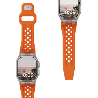 UAG Monarch Strap for Apple Watch Ultra 3, Ultra 2, Ultra Apple Watch Ultra 3/Ultra 2/Ultra case in Orange/Titanium
