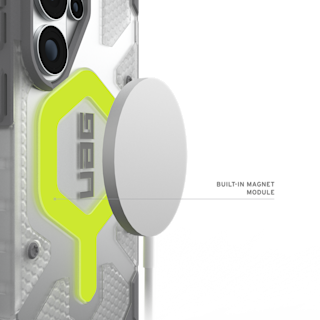 UAG Galaxy S26 Ultra - Pathfinder Clear Case + Lanyard Wrist Tether Lanyard in Active Neon Case + Active Neon Lanyard