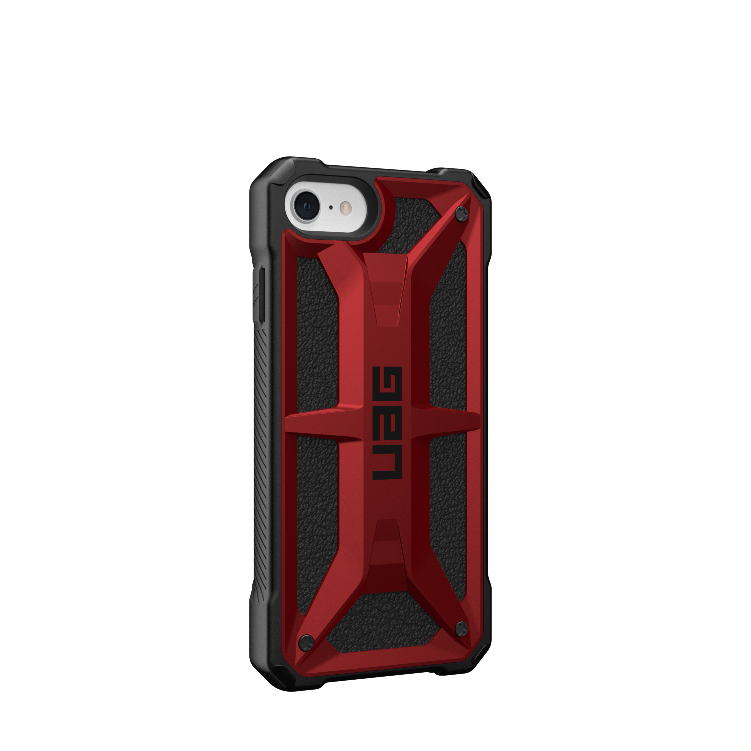 crimson rosso Urban Armor Gear Monarch Custodia protettiva Apple iPhone SE 5 strati di protezione secondo lo standard militare, Compatibile ricarica senza fili, Resistente 