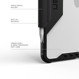 UAG Plyo LT iPad Air 11" (M2, 6th Gen, 2024) Folio Case iPad Air 11" (M2, 6th Gen, 2024) in Ice/Black