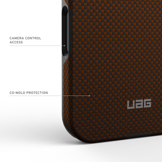 UAG Fibr Armr iPhone 17 Pro Case iPhone 17 Pro in Orange/Charcoal