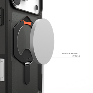 UAG Plasma XTE iPhone 18/17 Pro Max Case iPhone 18 Pro Max in Black/Pop Orange detail view