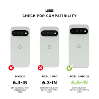 UAG Pathfinder Clear Pixel 11 Pro XL Case Pixel 11 Pro XL in Ash/Black detail view