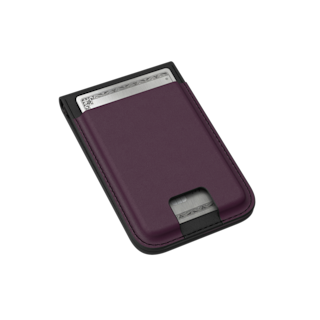 UAG Metropolis Vegan Leather MagSafe Wallet Wallets case in PU Deep Purple Synth detail view