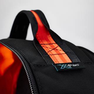 UAG The Brown Buffalo x UAG 21-Liter Back Pack Backpacks case in Black/Orange detail view