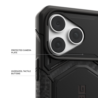 UAG Monarch Pro iPhone 18 Pro Max Case iPhone 18 Pro Max in Carbon Fiber detail view