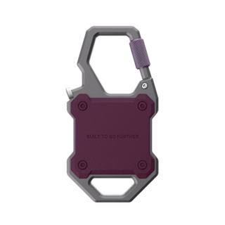 UAG Monarch AirTag Case AirTag in Deep Purple Synth detail view