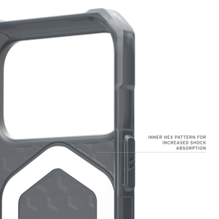UAG Essential Armor iPhone 18/17 Pro Case iPhone 18 Pro in Ash detail view