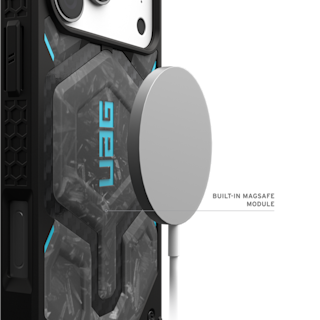 UAG Forged Carbon Fiber iPhone 17 Pro Max Case - Limited Edition Monarch Pro iPhone 17 Pro Max in Forged Carbon Fiber/Blue