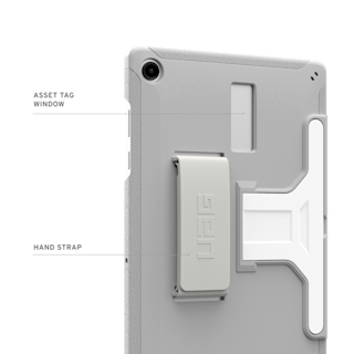 UAG Scout Healthcare Series Galaxy Tab A11+ Plus 11" with Kickstand & Hand Strap Case Tab A11+ Plus 11" in White/Grey