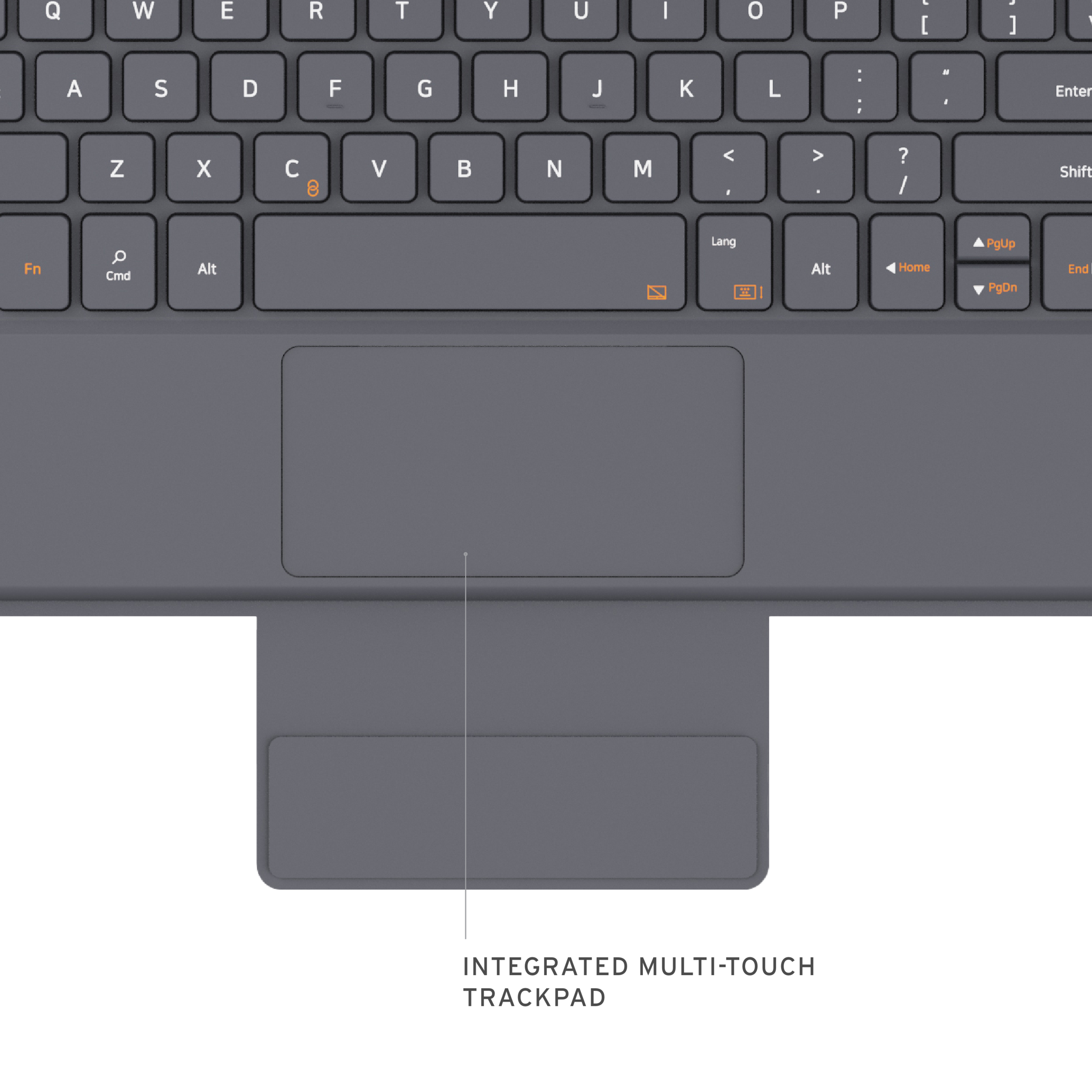 UAG Wireless Keyboard with Trackpad Case for Galaxy Tab A9+ Plus