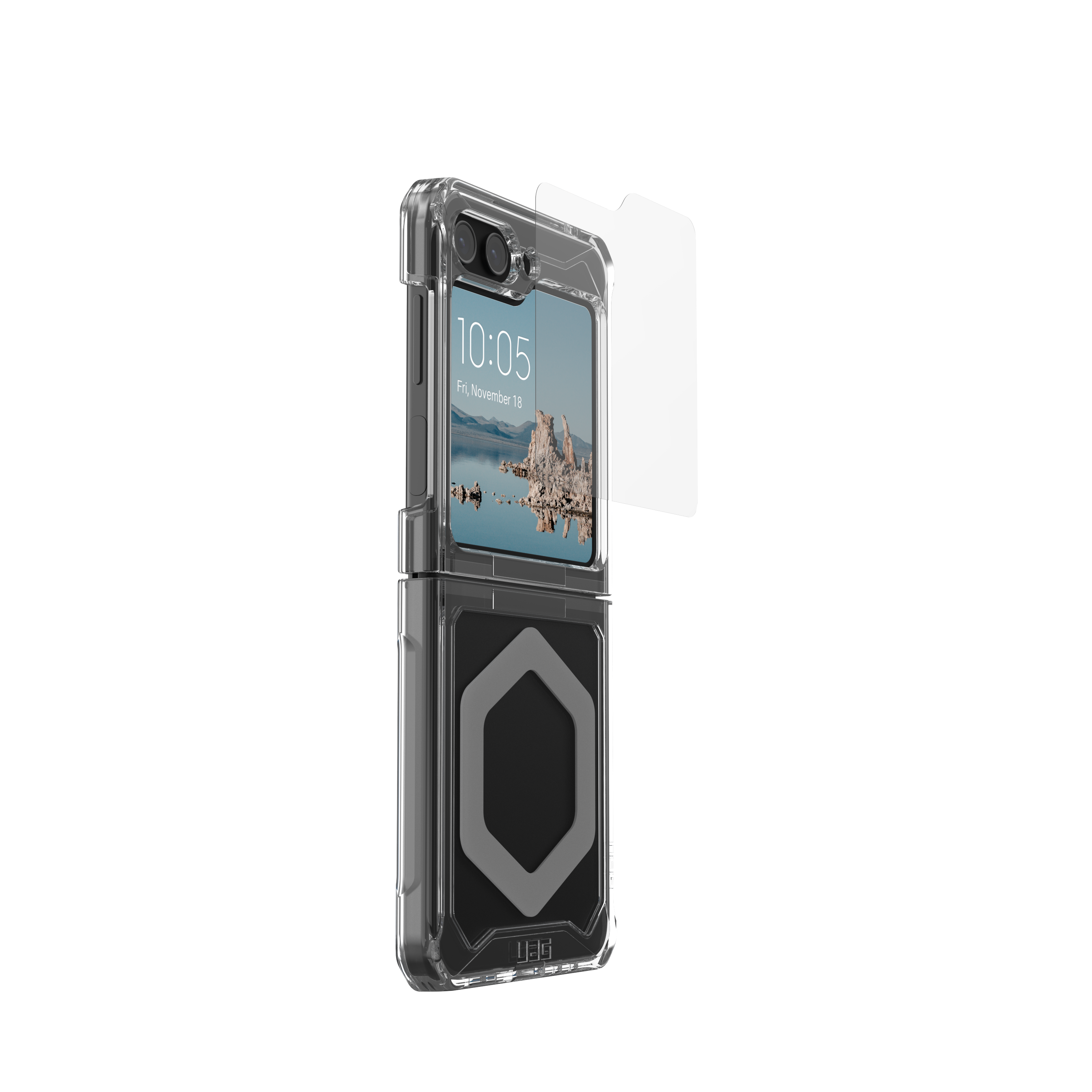 SHIEID For Samsung Z Flip5 Case, Z Flip 5 Case Ultra-Thin Tempered
