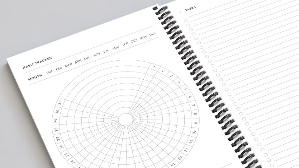 lulu 12 month weekly undated planner & habit tracker pdf downloads