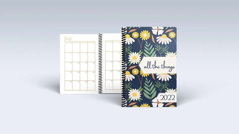 popular self-published educational books on Lulu image showing a spiral bound planner