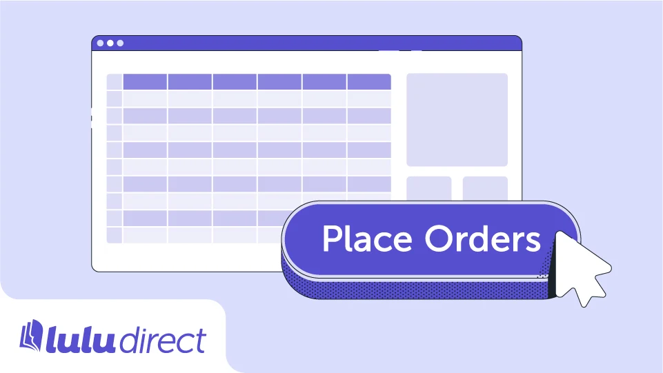lulu direct book printing order import tool batch order logo card