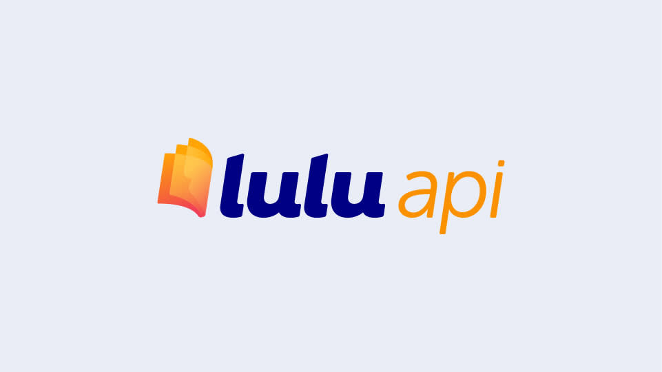 lulu direct book printing api logo card