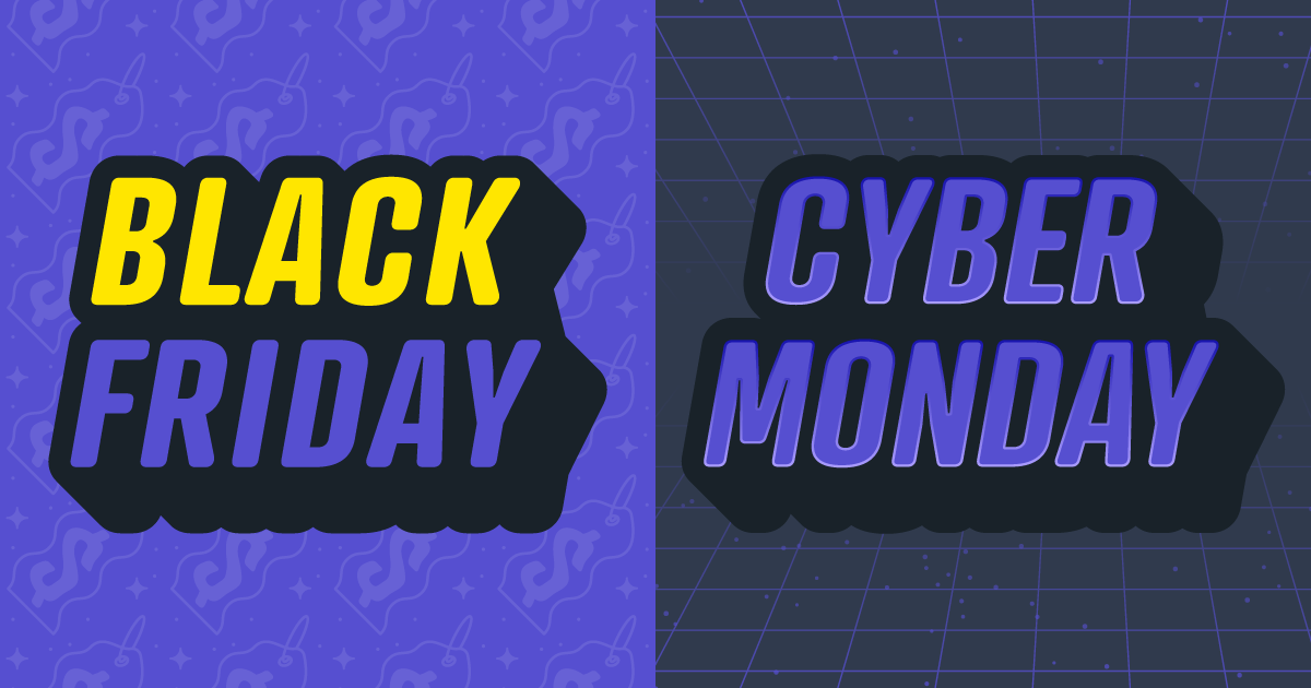 black friday cyber monday graphic