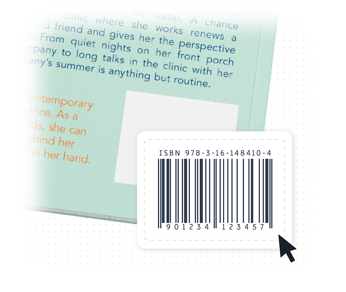 Image highlighting the ISBN on a book.