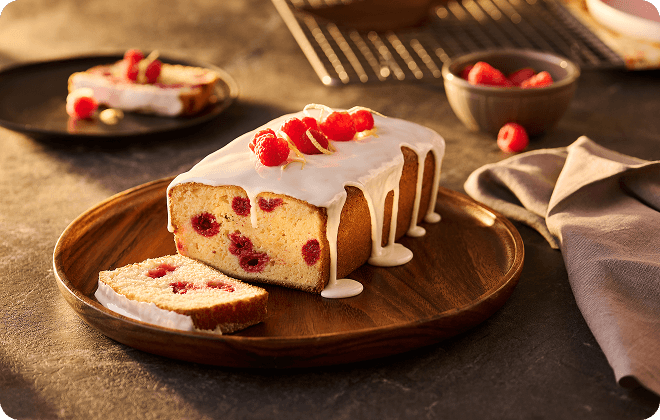 Lemon Raspberry Loaf Cake
