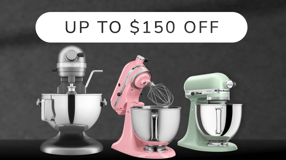 Three KitchenAid® stand mixers