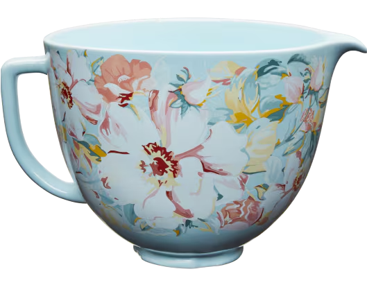 5 Quart white gardenia ceramic bowl