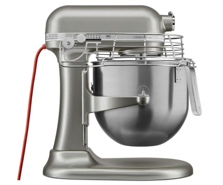 NSF Certified® Commercial Series 8-Qt Bowl Lift Stand Mixer with