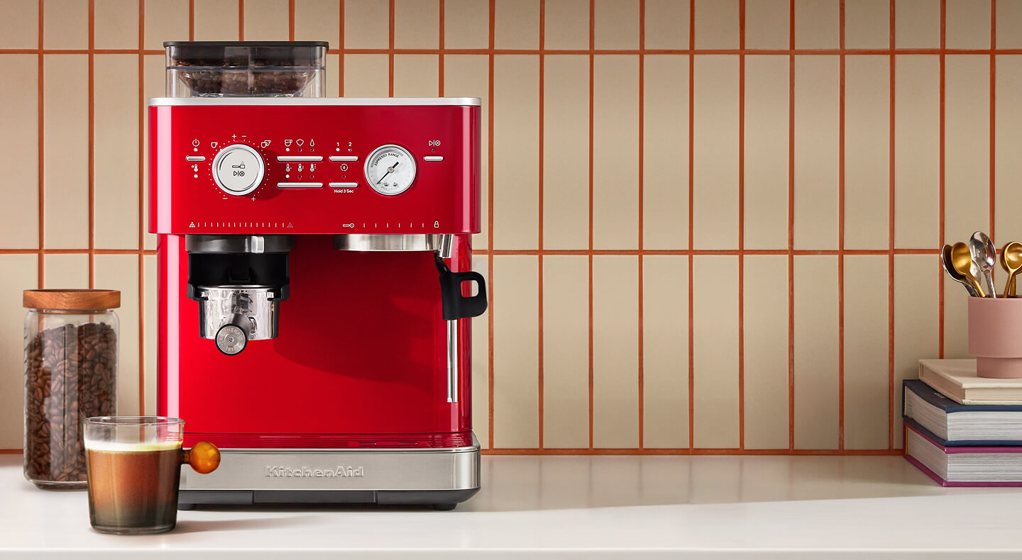 Red KitchenAid<sup>®</sup> Semi-Automatic Espresso Machine