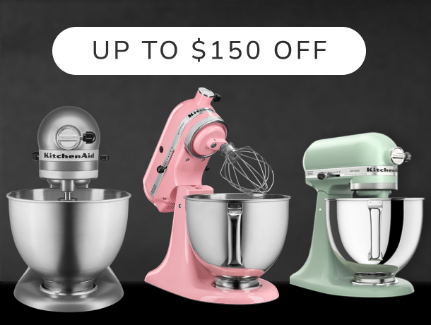Three KitchenAid® tilt-head stand mixers