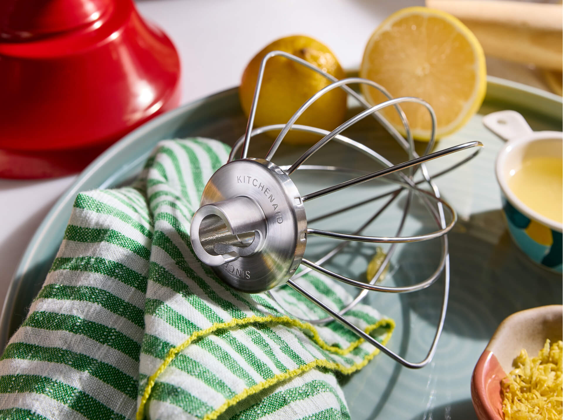 Durable stainless steel 3-piece accessory set with dough hook