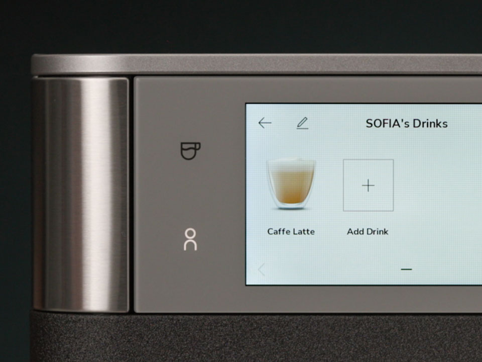 Personalized drink profiles on a fully automatic espresso machine