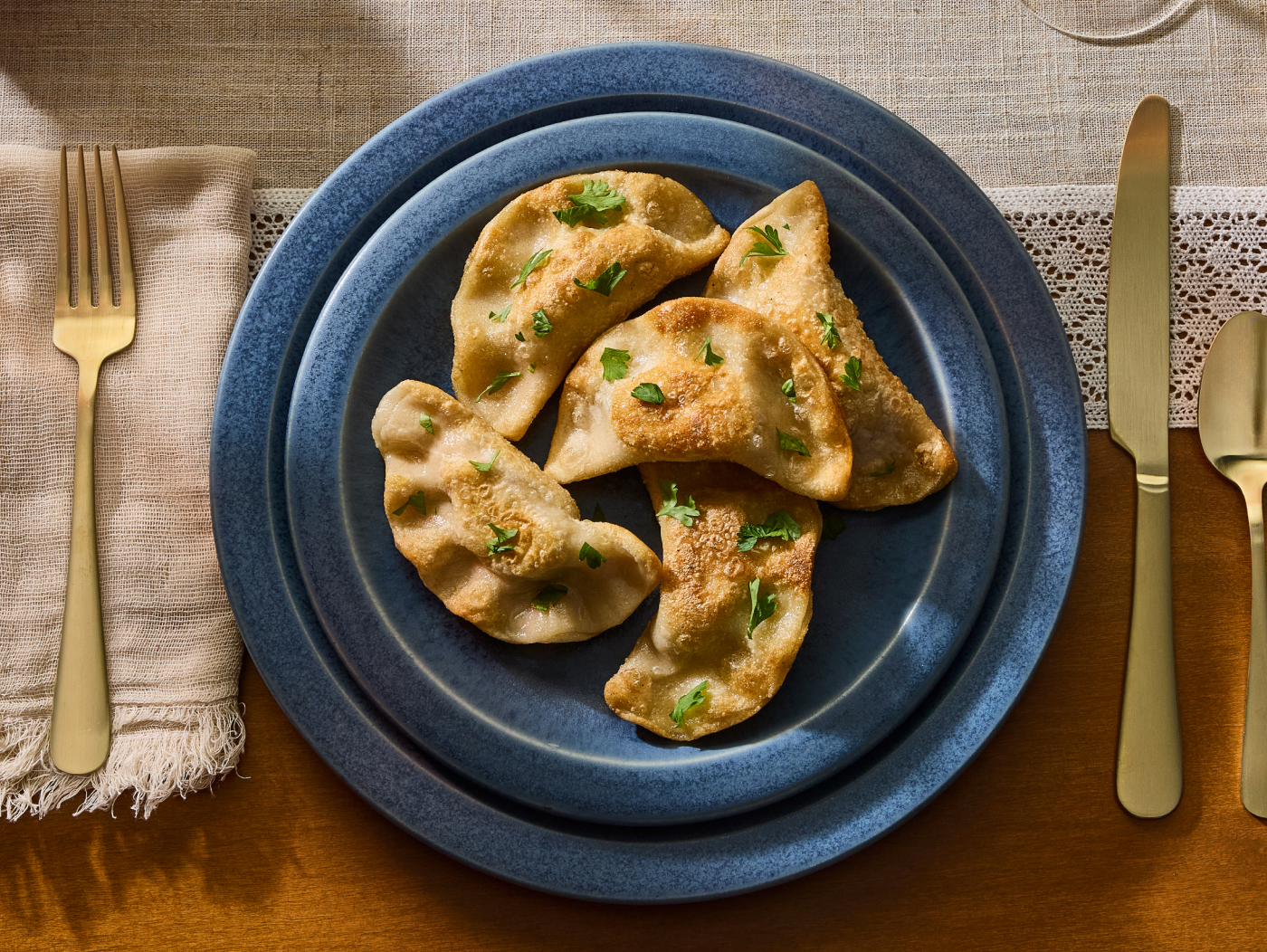 Empanadas on a plate. 