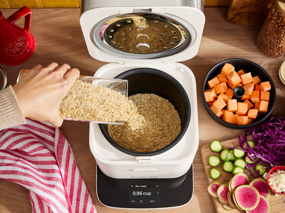 KitchenAid® Compact Grain and Rice Cooker - Porcelain White | KitchenAid US