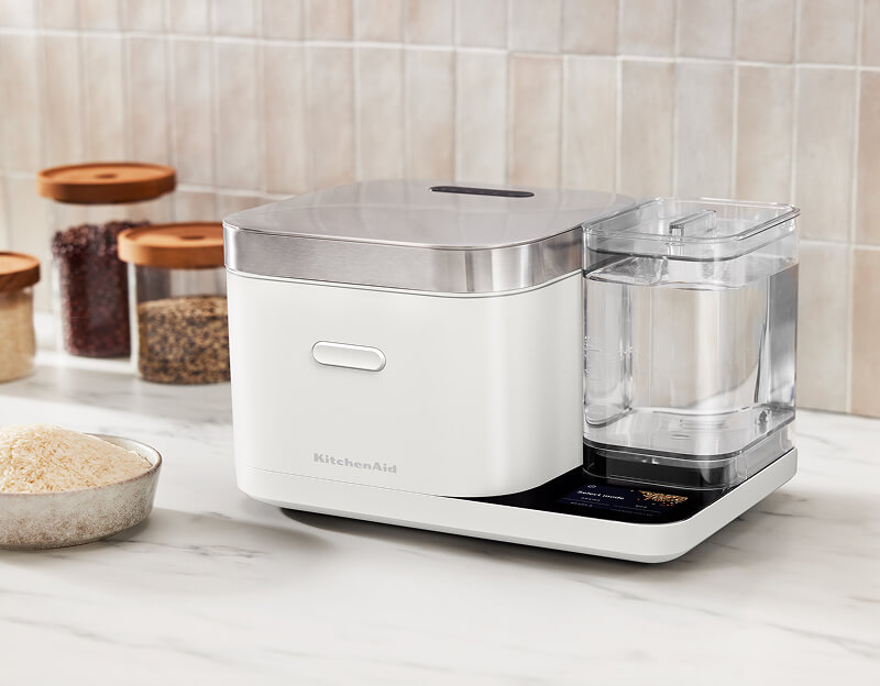 A KitchenAid® Grain and Rice Cooker in Porcelain White