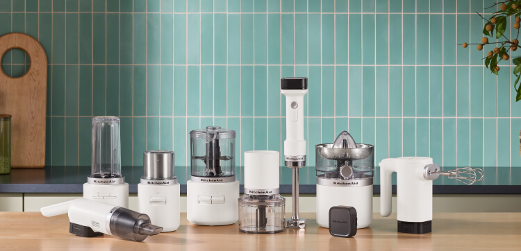 The KitchenAid Go® Cordless System in a kitchen