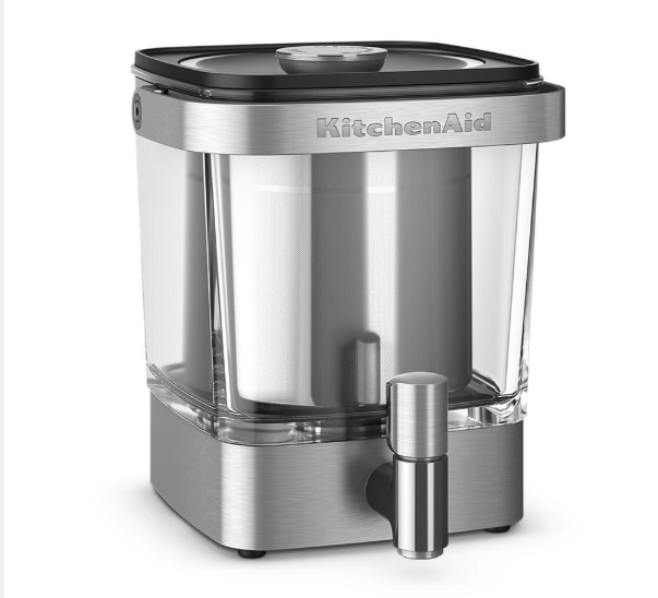 4.75 Cup Silver Cold Brew Coffee Maker