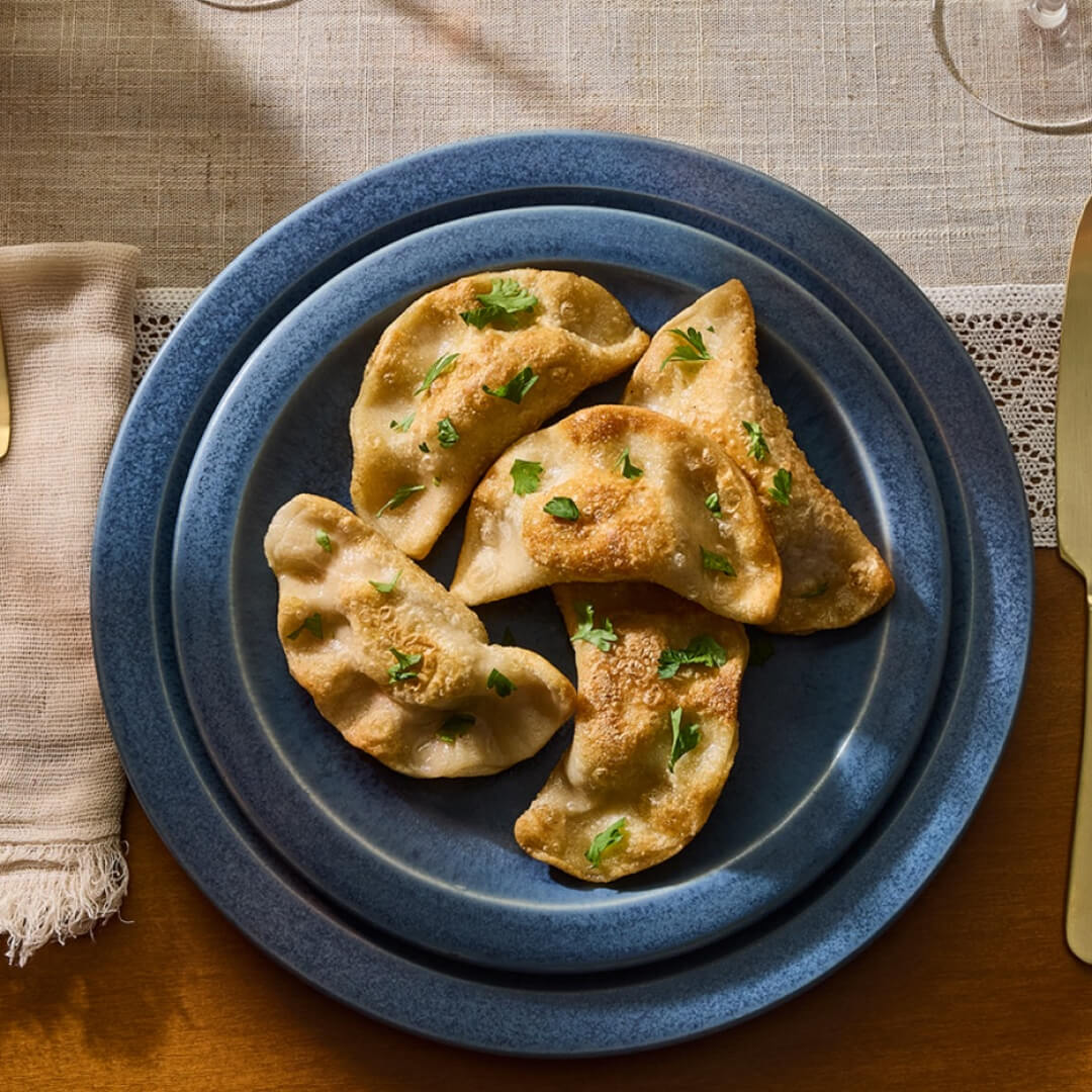 Pierogies with Spinach and Artichoke Filling