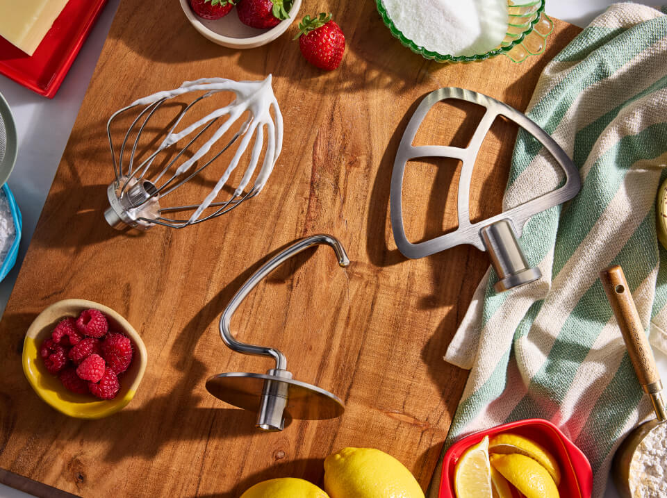 Durable stainless steel 3-piece accessory set with dough hook