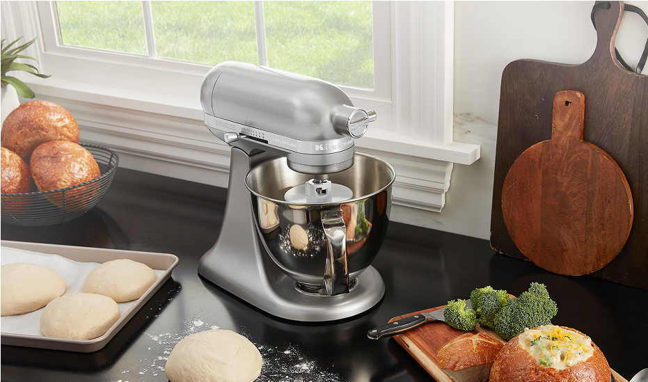 A KitchenAid® stand mixer