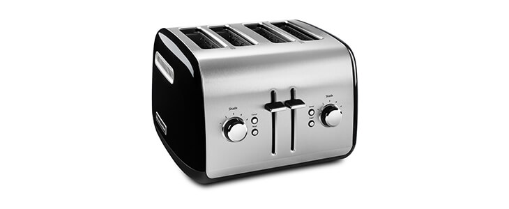 4-Slice Toaster with Manual High-Lift Lever Brushed Stainless