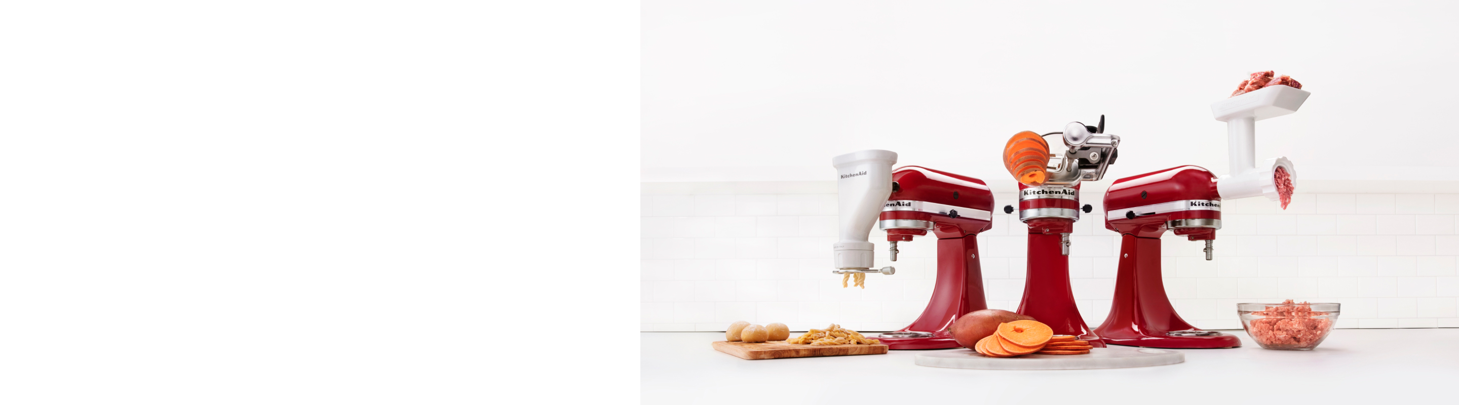 KitchenAid® stand mixers with attachments