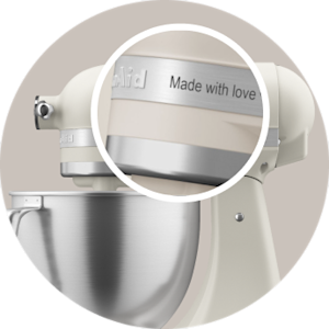 An engraved KitchenAid® stand mixer