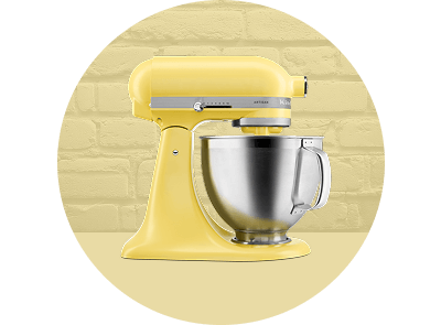 A KitchenAid® stand mixer in Butter