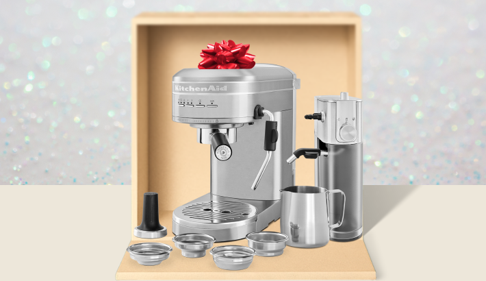 A KitchenAid® espresso machine