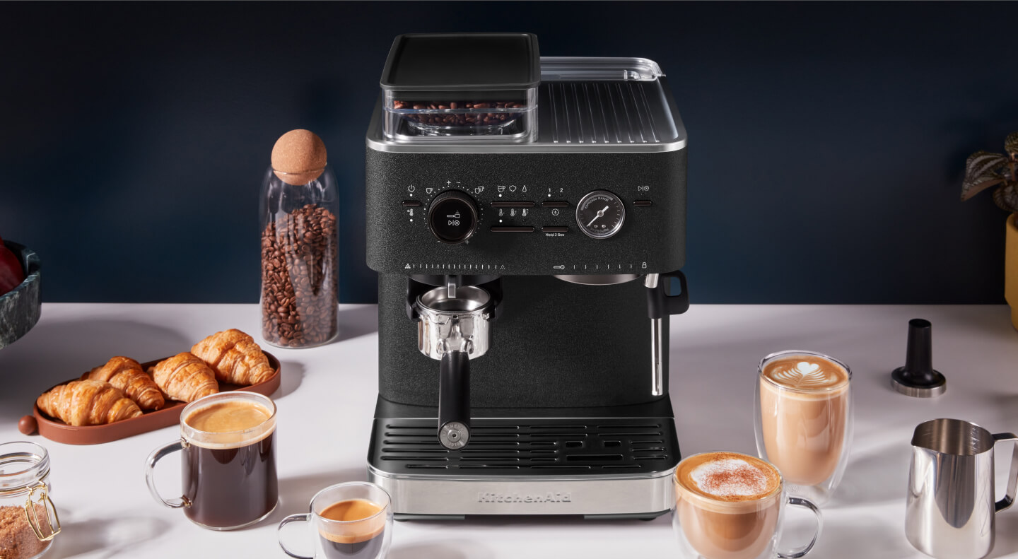 Black KitchenAid<sup>®</sup> Semi-Automatic Espresso Machine